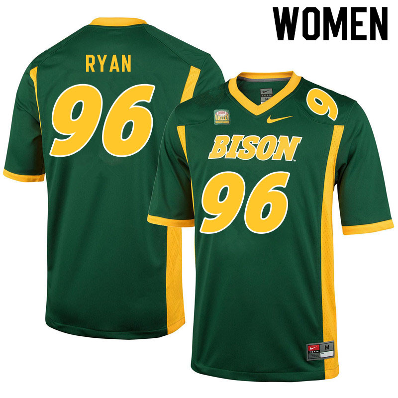 Women #96 Reed Ryan North Dakota State Bison College Football Jerseys Sale-Green